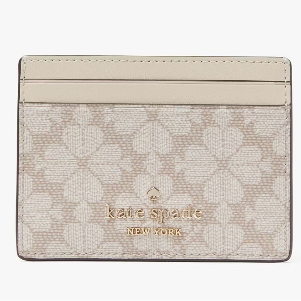 NWT- Kate Spade- Beige Card Holder